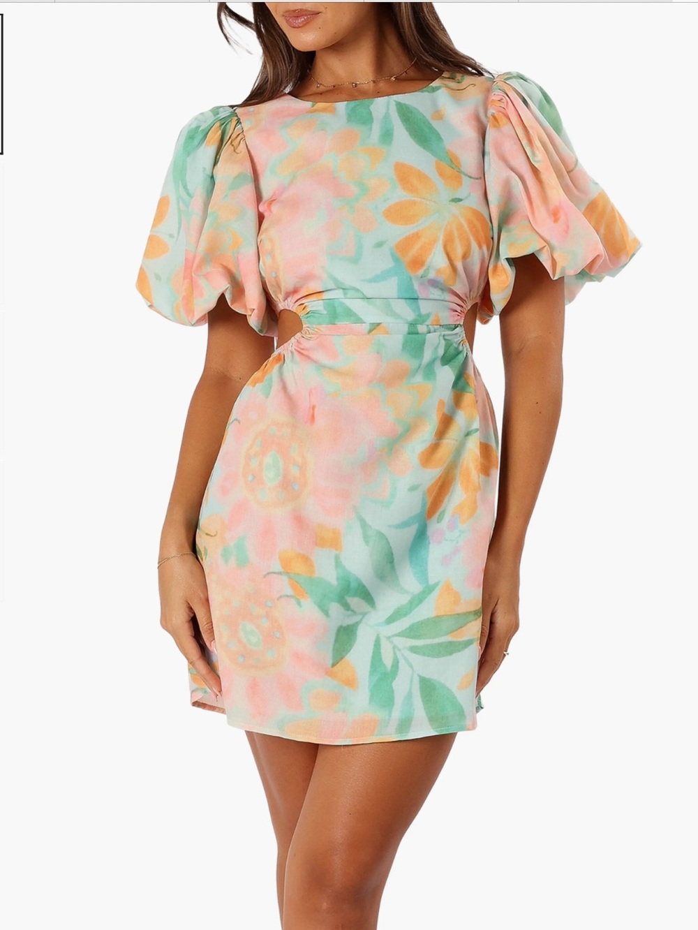 Petal and Pup Multicolored Floral Cotton Dress
